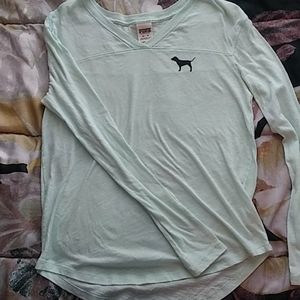 Long sleeve teal Victoria secret Pink shirt